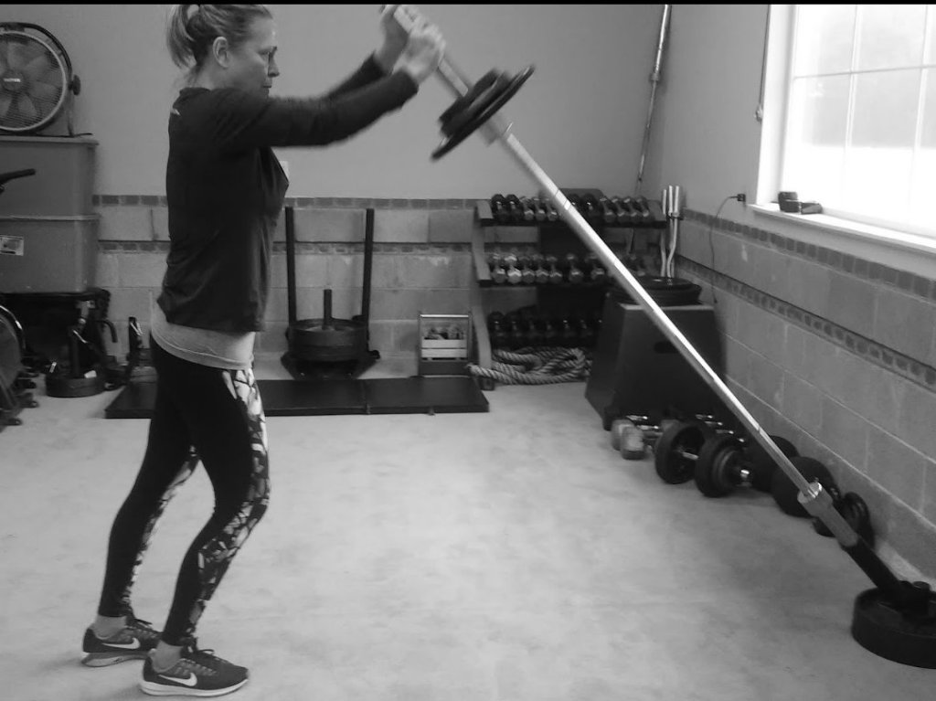 Landmine Push Press at 40 Plus Personal Training