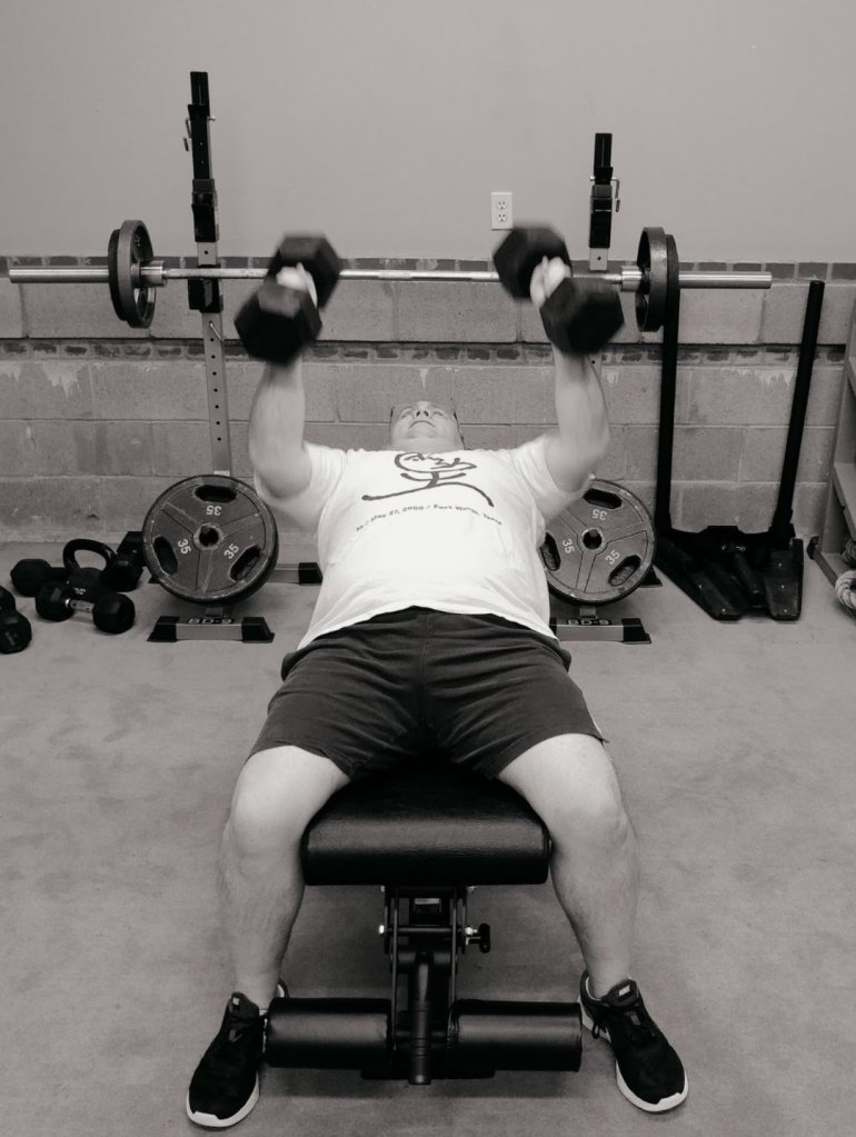 Dumbbell Bench Press at 40 Plus Personal Training